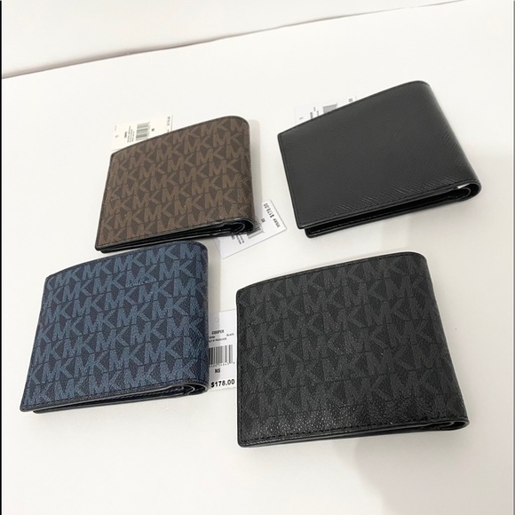 💯SOLD🆕MK Men wallet/PVC leather/brownblack color - Picture 5 of 6